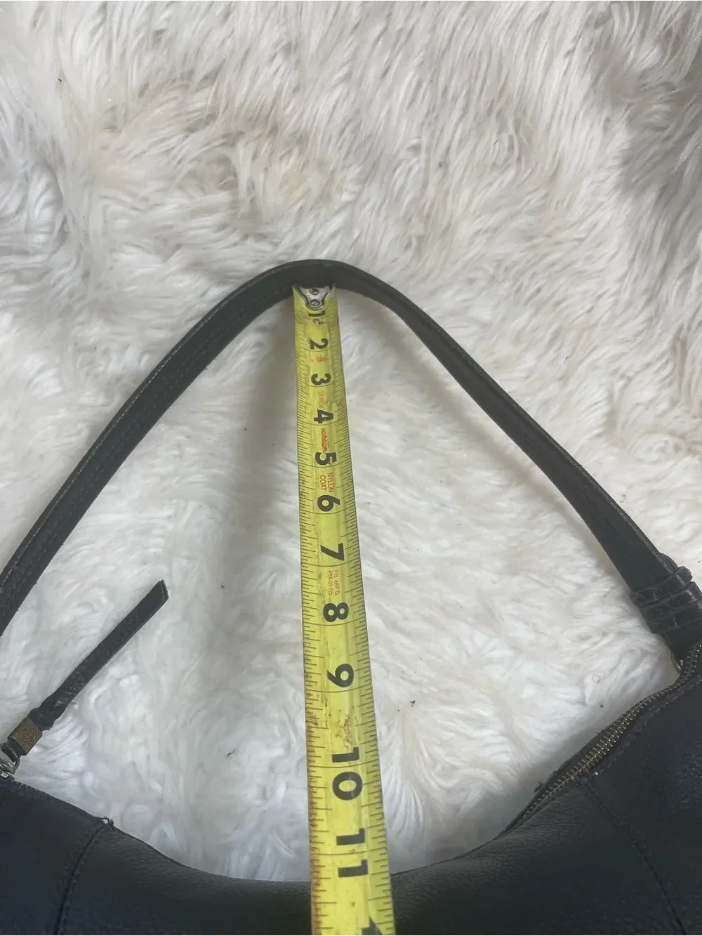 The Sack leather Black  Hobo Bucket style Shoulder Bag.
